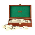Mahogany Cased Double Nine Dominoes Z979