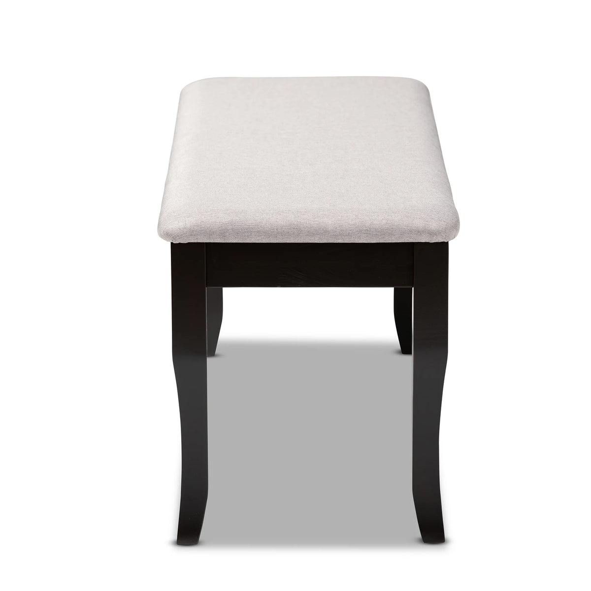 Grey Fabric Upholstered Wood Dining Bench X526