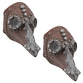 Steampunk Plague Sculptural Mask: Set of Two S3704