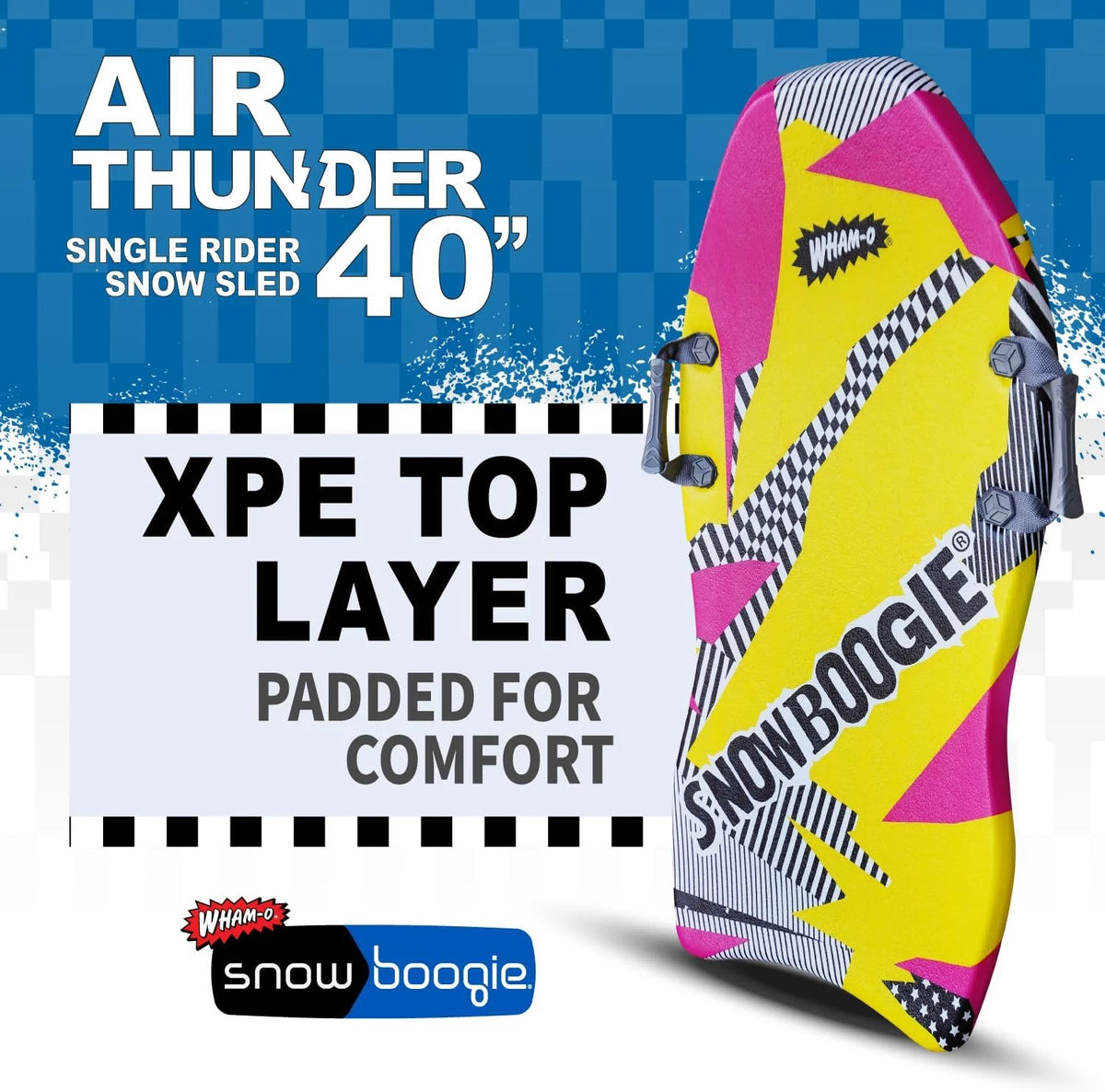 40" Single Rider Snow Sled with Side Handles B9426