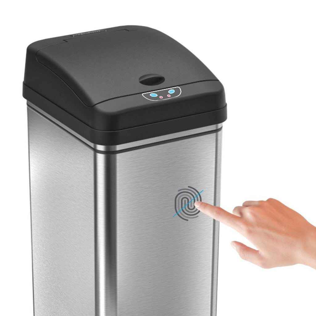 13 Gallon Stainless Steel Automatic Trash Can X202