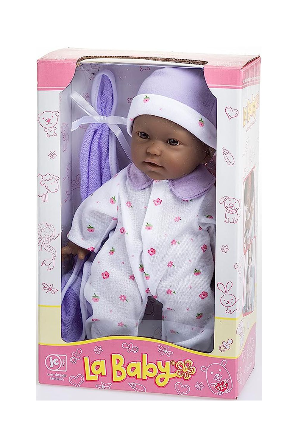 11 inch Soft Body Baby Doll in Purple O25463