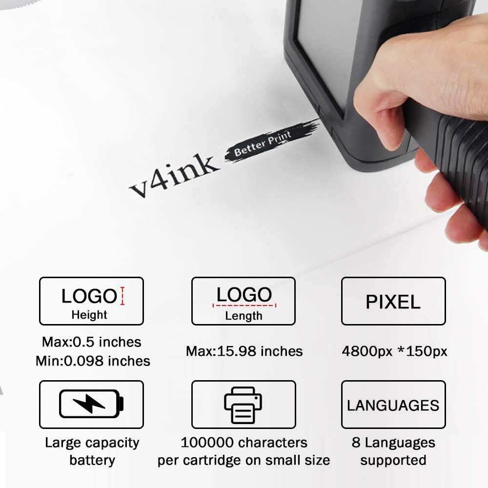 Handheld Printer Labeler with 4.3 Inch HD LED Touch Screen S70366