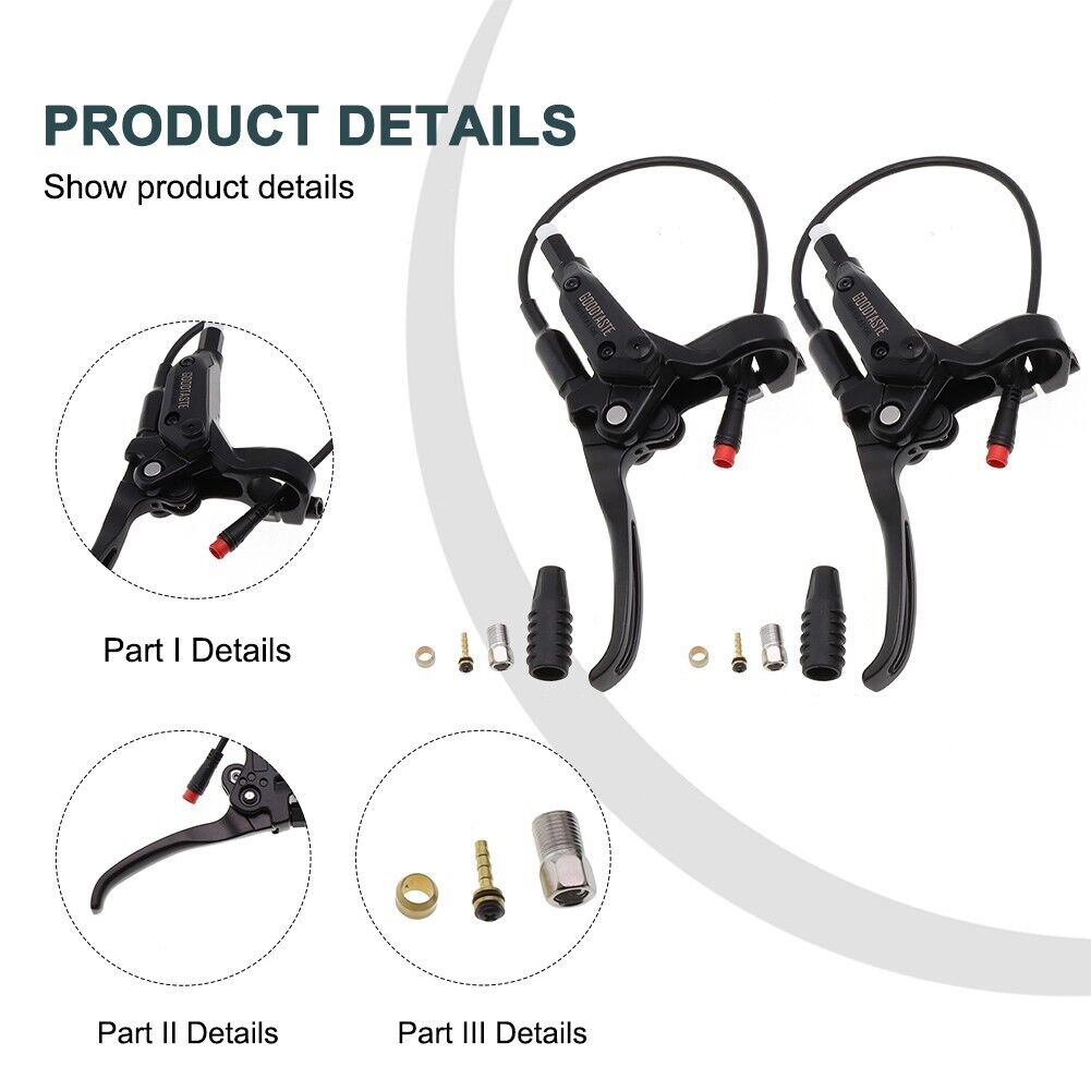 Black E-bike Brake Levers X8414