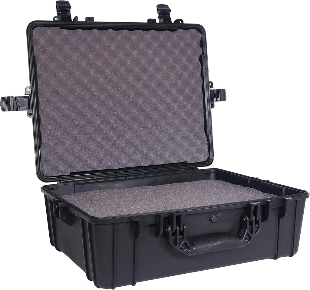 Black Waterproof Hardshell Cargo Trunk Storage Case with Foam, Pack of 2 Z13975