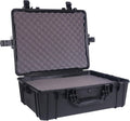 Black Waterproof Hardshell Cargo Trunk Storage Case with Foam, Pack of 2 Z13975