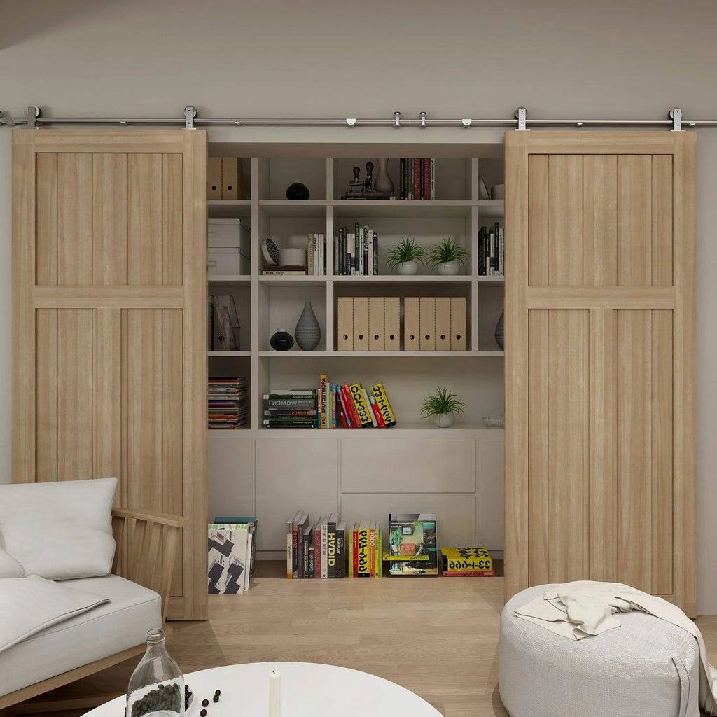 Unfinished Pine Barn Door Slab 42 in. H75298