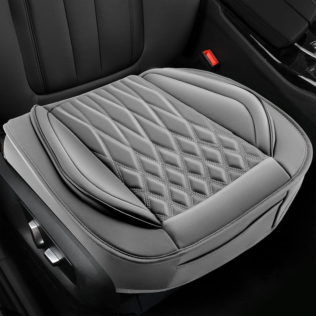 Black Leather Car Seat Covers I7358