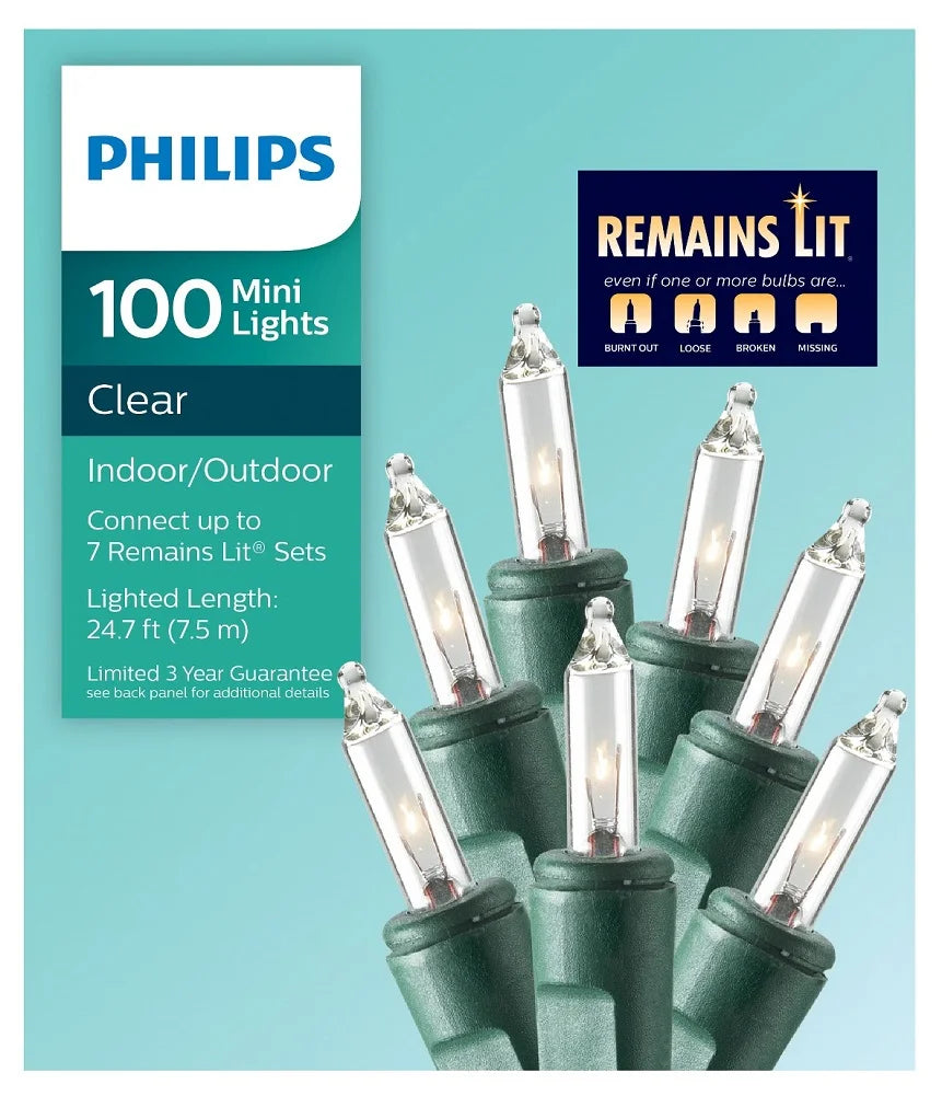 Mini Clear Light Set with Green Wire V901758