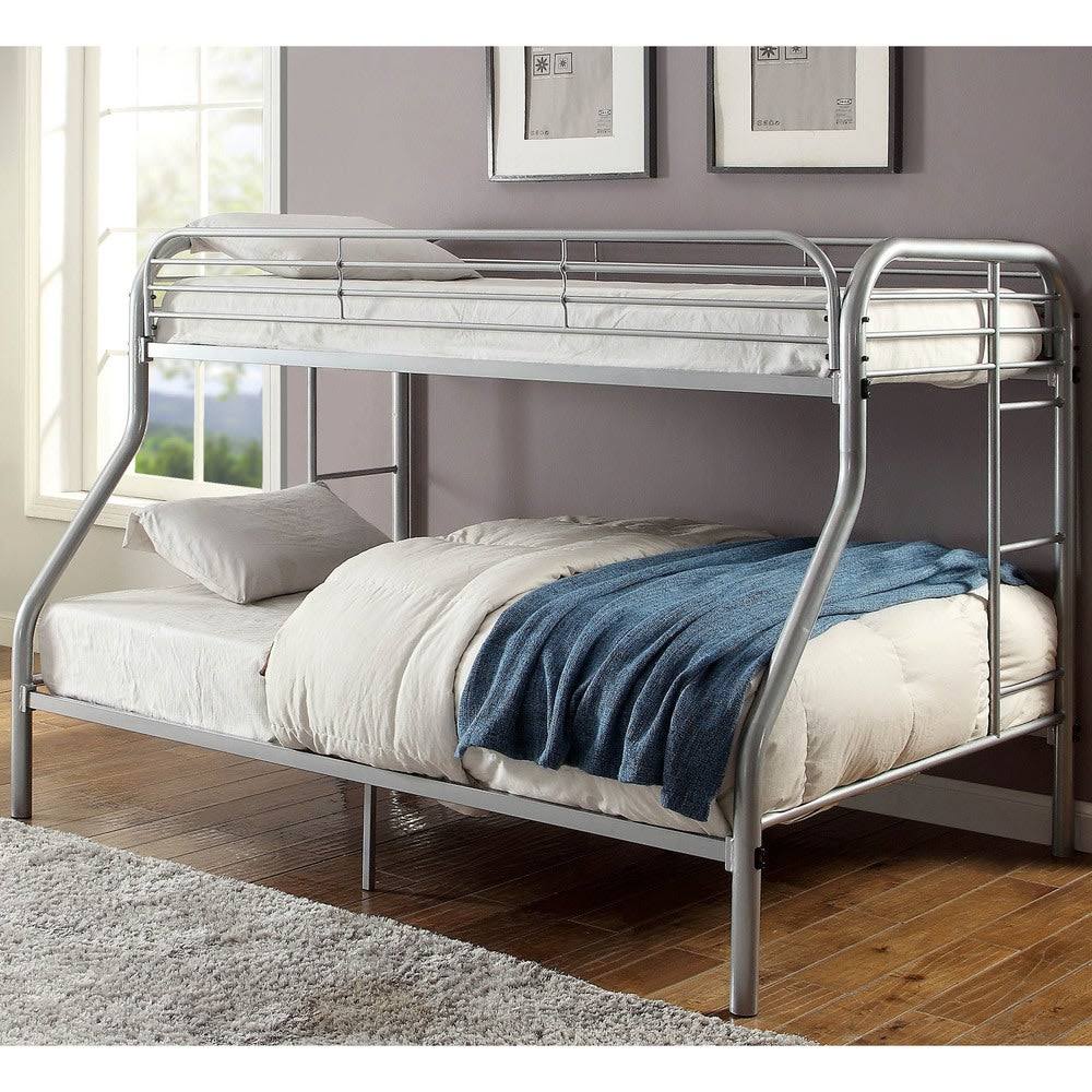 Black Twin/Full Metal Bunk Bed H6037