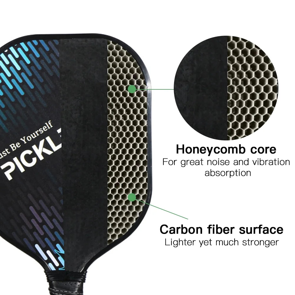 Carbon Fiber Pickleball Paddle and Ball Set U97674