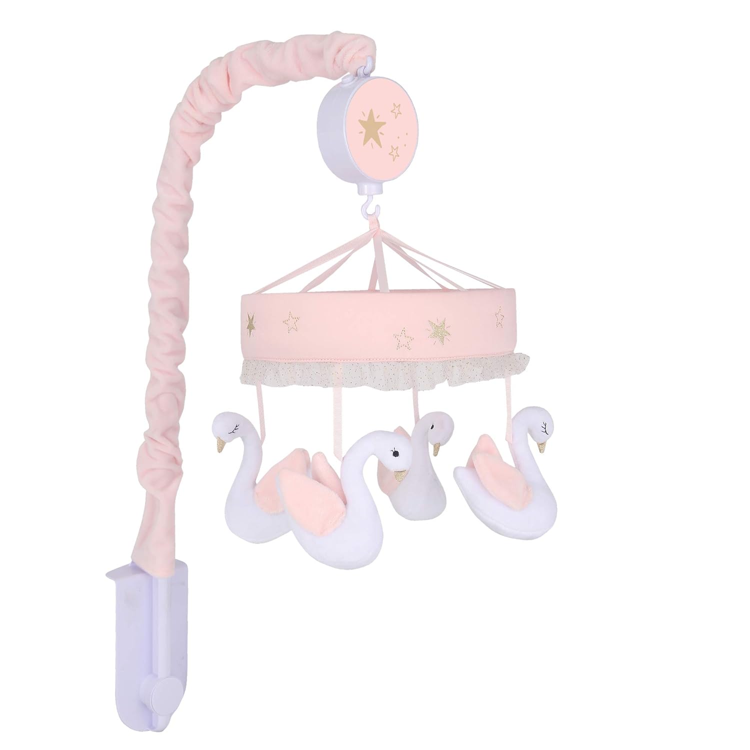 Pink/White Musical Baby Crib Mobile O29860