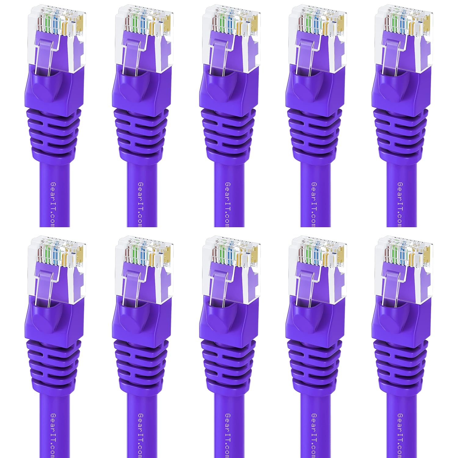 Cat 6 Ethernet Cable 6 ft (10-Pack) Black U903