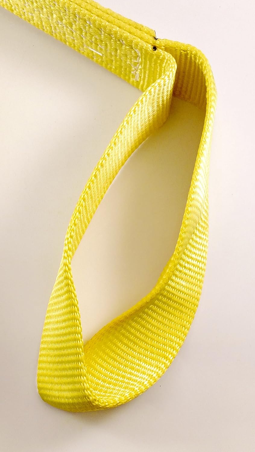 Nylon Lifting Slings, Eye & Eye, 2 Ply Twisted, 6,400 lbs Vertical Load Capacity, Pack of 2 M843462