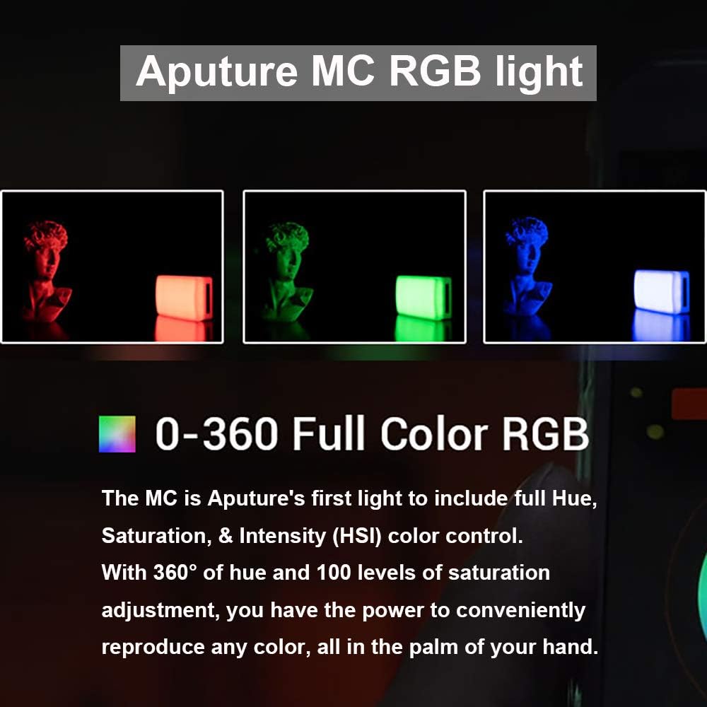 RGBWW On Camera Video Light with USB-C PD and Wireless Charging H4250