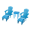 Sky Blue Adirondack Chair Conversation Set of 5 B7611