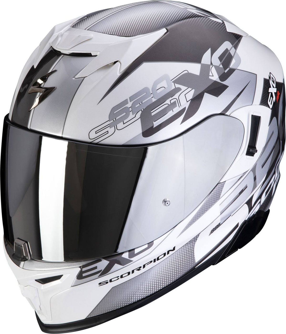 White / Silver Helmet Size XL C728