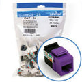 25 Purple Cat 5e Jacks T4793