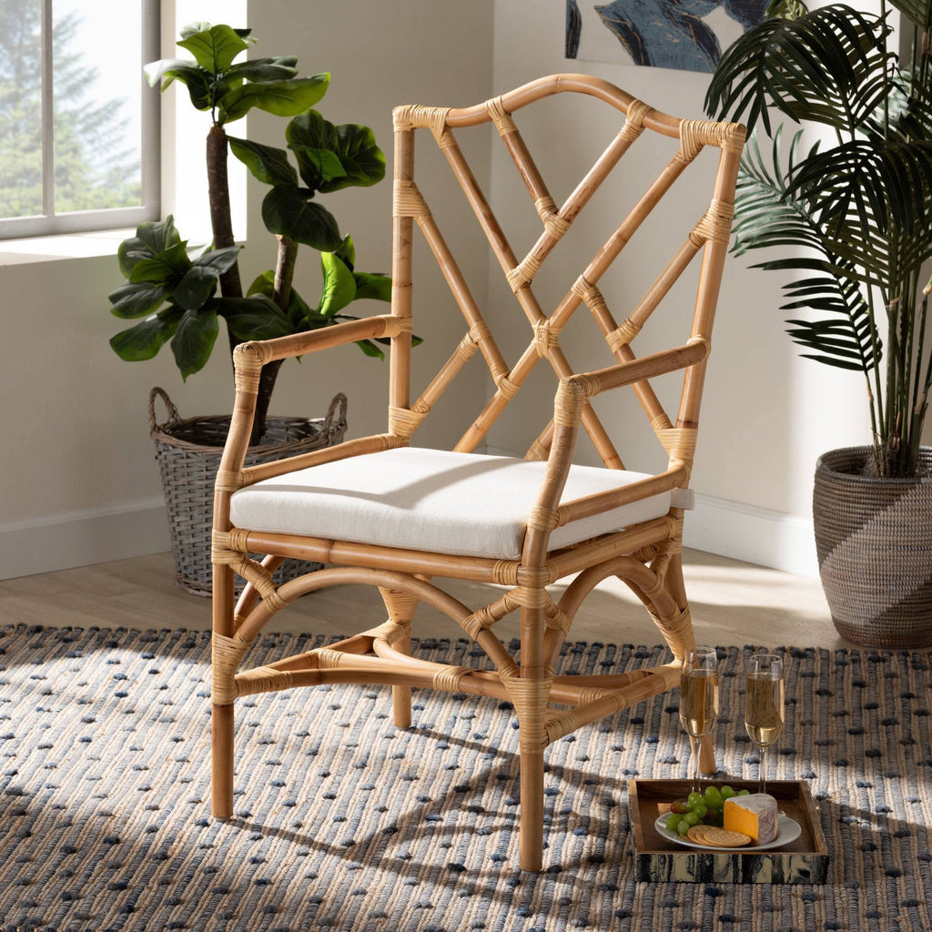 Finished Rattan Armchair T86402