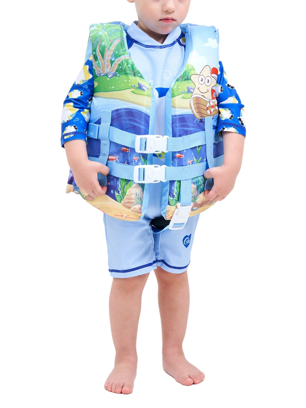 Kids Swimming Life Vest Cartoon Animals Print Life Jacket W78196