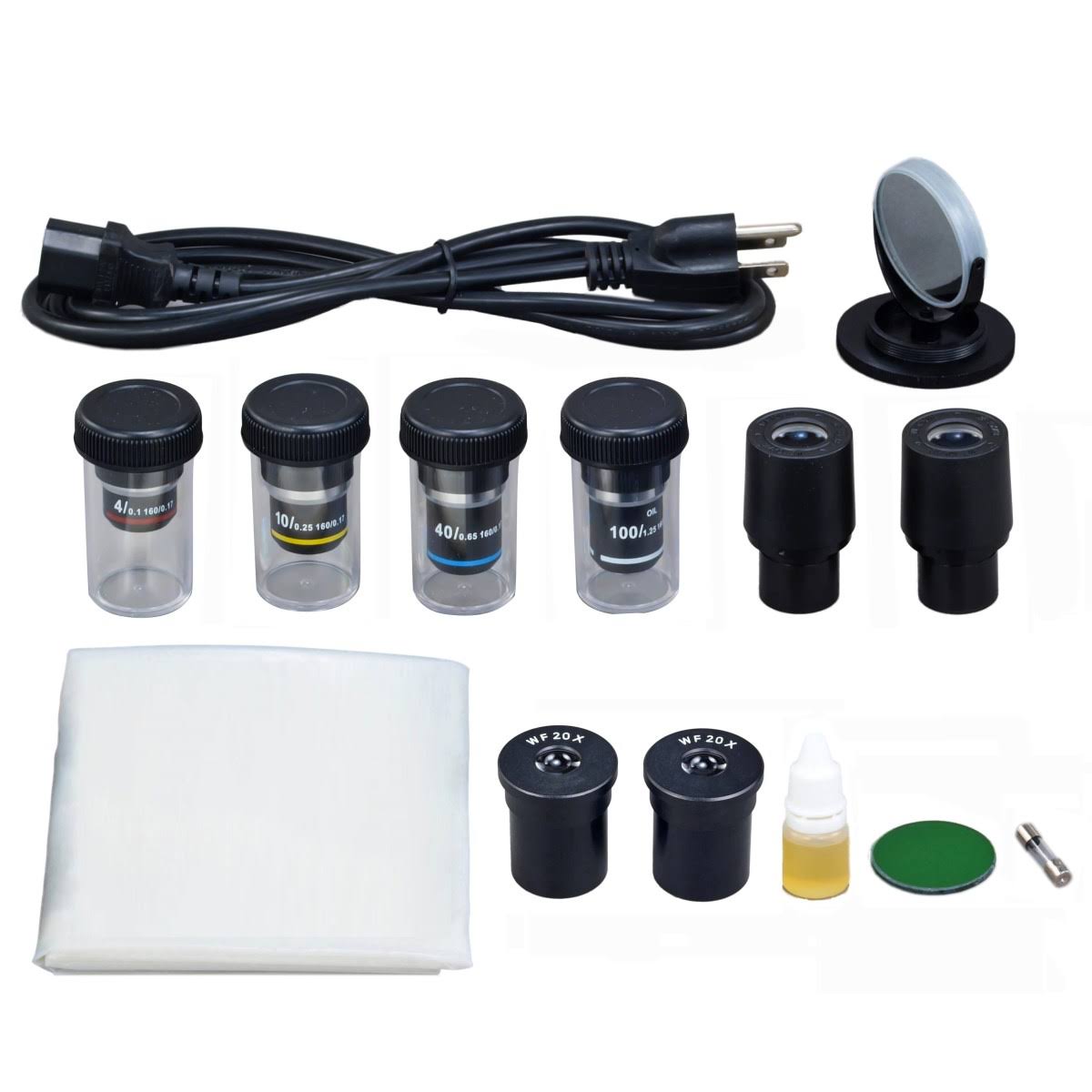 40X-2000X Binocular Compound Microscope with LED Light and 1.3MP Camera I50158