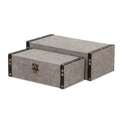 Rectangular 2 Piece Decorative Box Set E48826