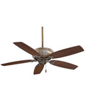French Beige 54x22 Ceiling Fan with Medium Maple Blades P386