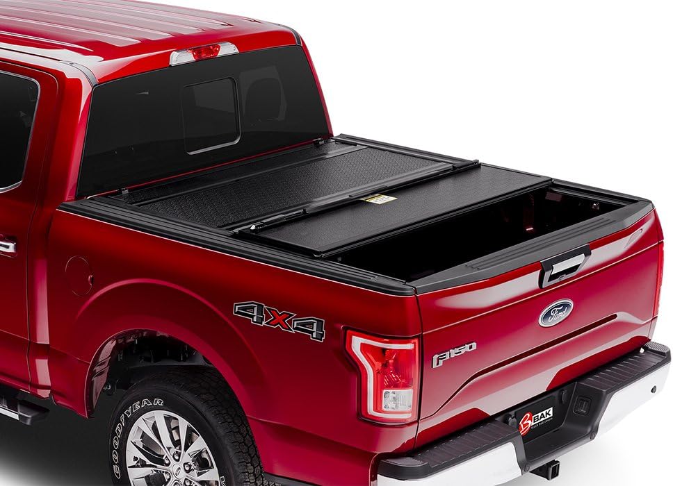 Black Hard Folding Truck Bed Tonneau Cover S705