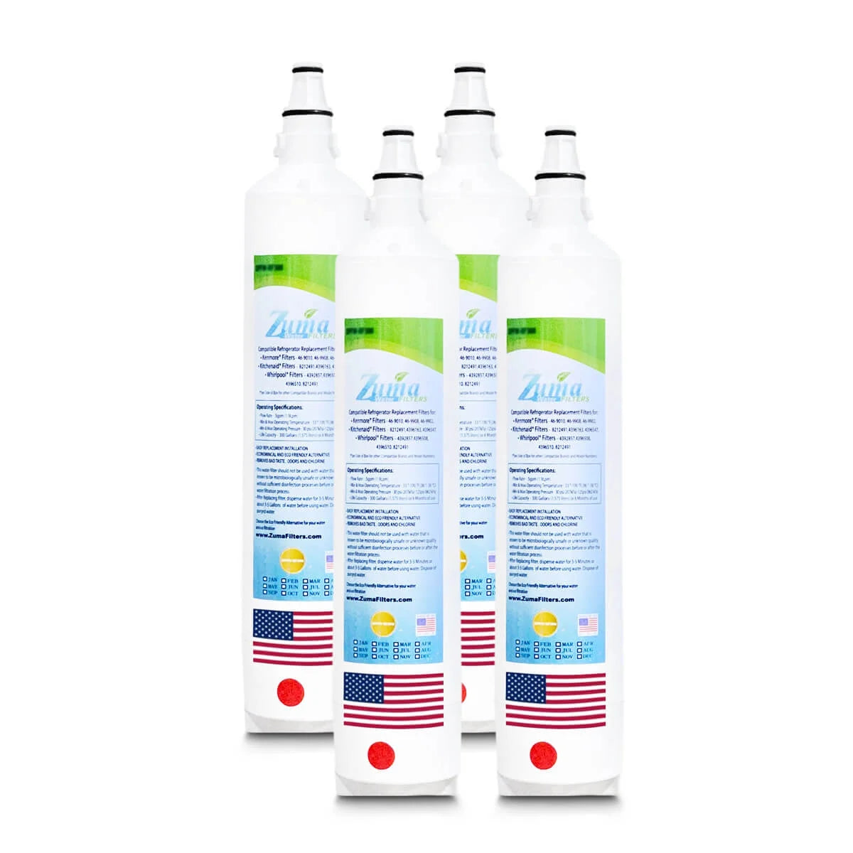 4 Pack Water Filters W3199