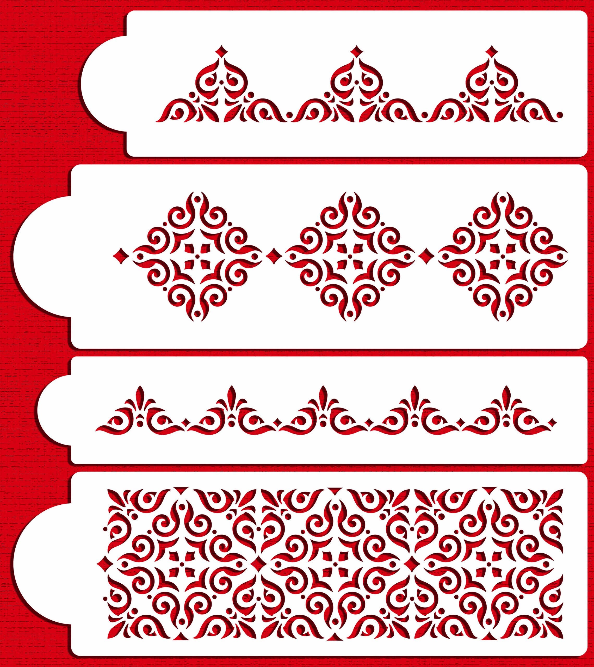 Mexican Tile Cake Stencil Set S218