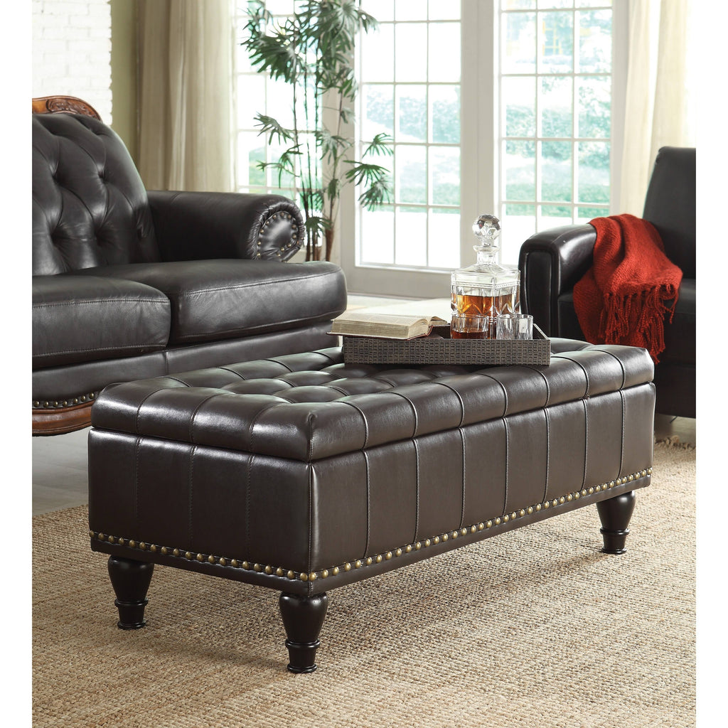 Grey Storage Ottoman T5337