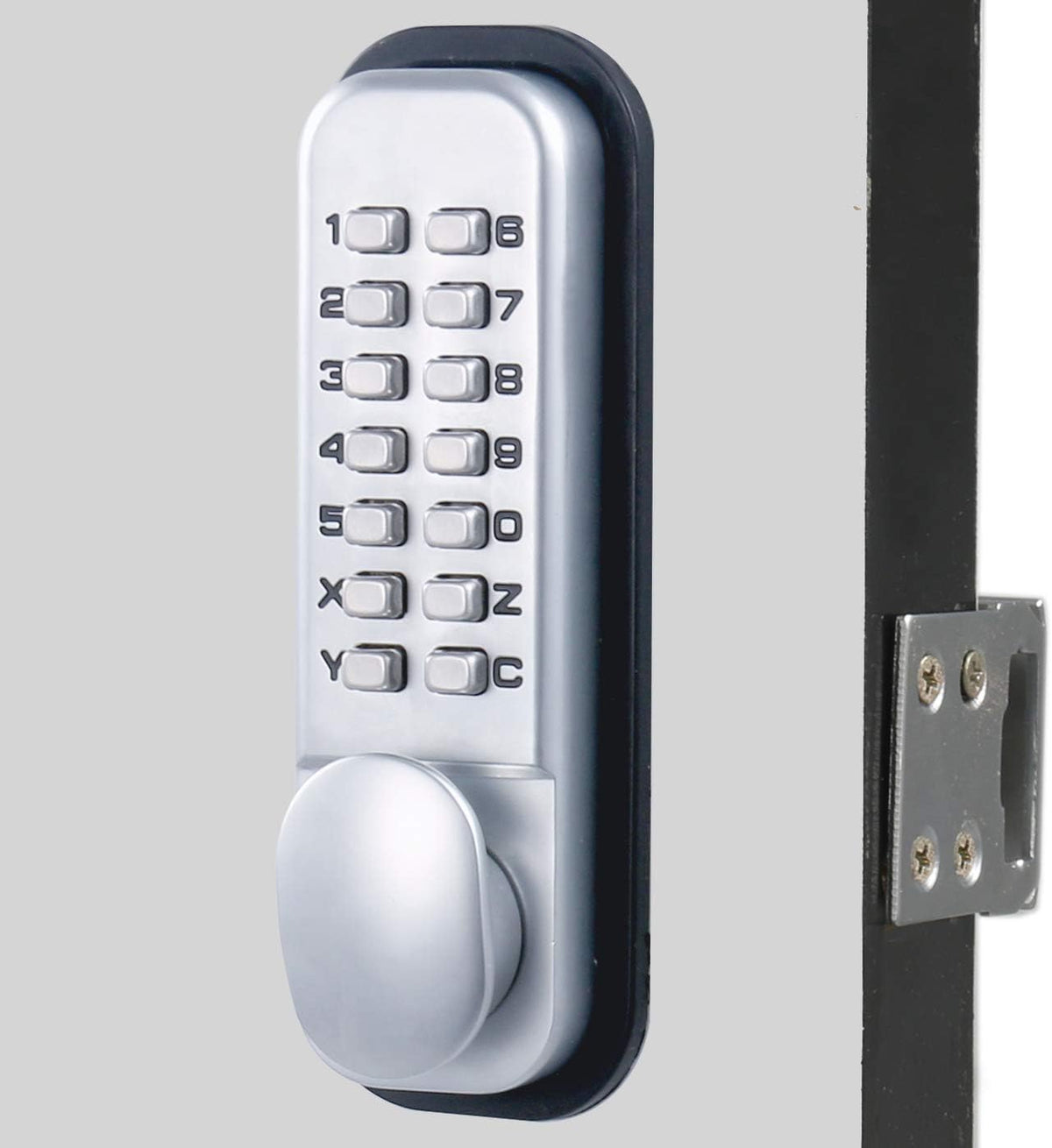 Satin Chrome Combination Surface Mount Deadbolt U87967