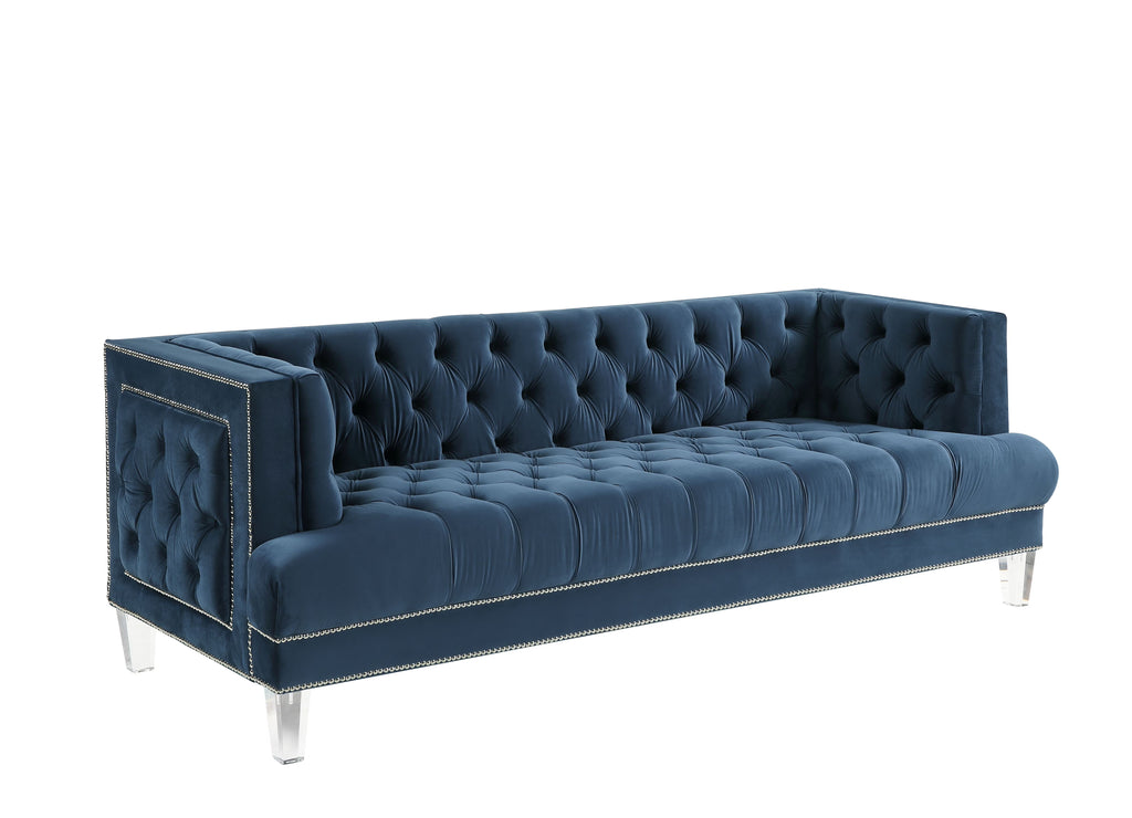 Blue Velvet Sofa V812315