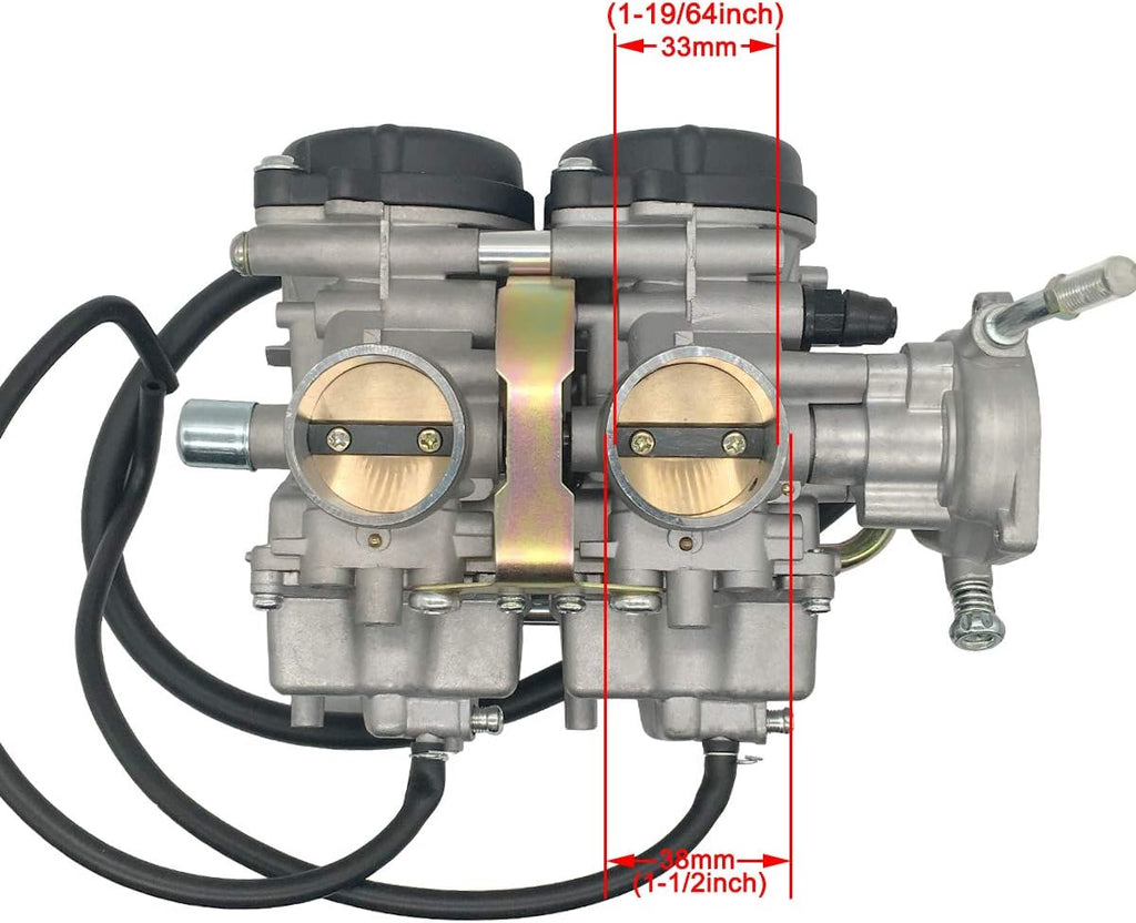 Carburetor for Yamaha Raptor 660 600R YFM660R 2001 2002 2003 2004 2005 Pack of 2 T32753