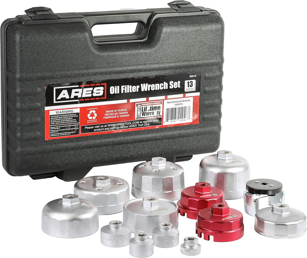 13-Piece Oil Filter Wrench Set with Storage Case C65806