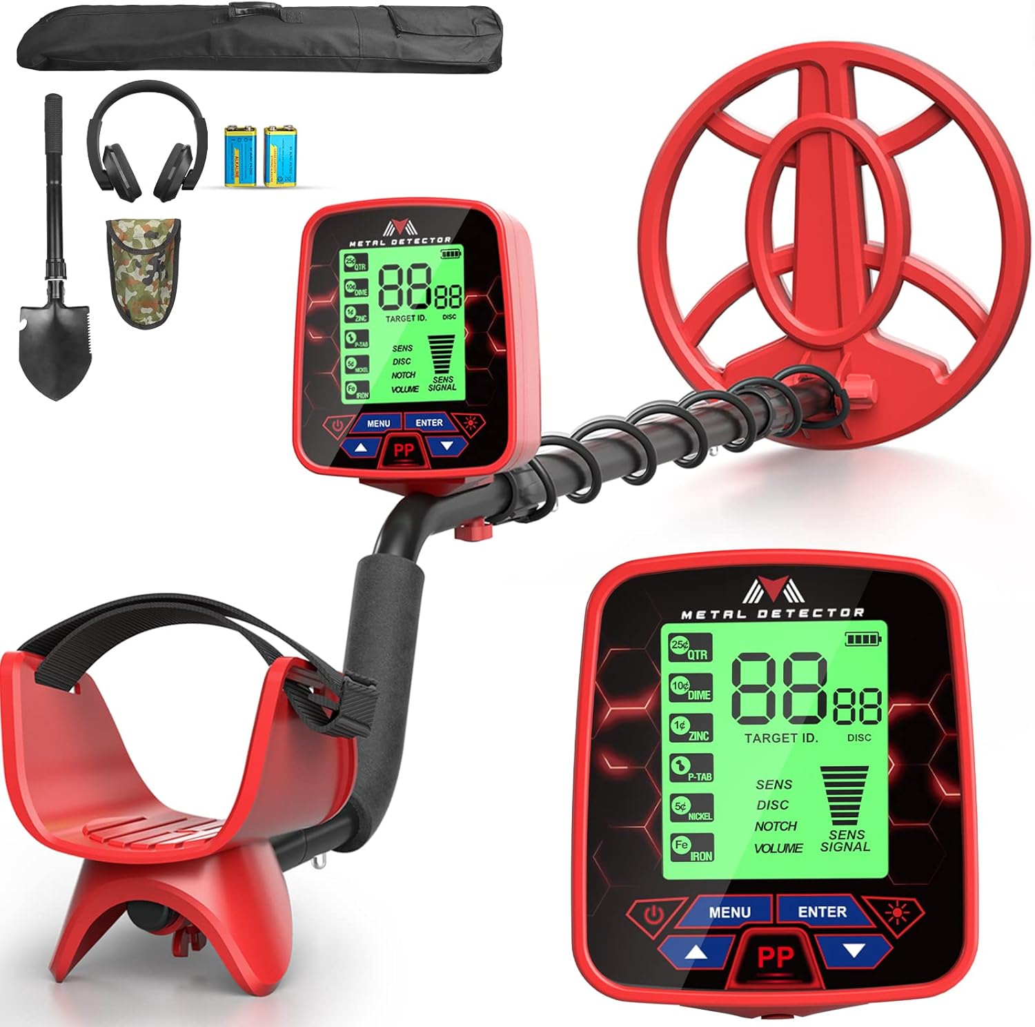 10" Coil IP68 Waterproof Metal Detector with LCD Display F955