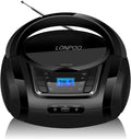 White Pack of 2 Portable CD Player Boombox with FM Radio, Bluetooth, Stereo Speaker V711033