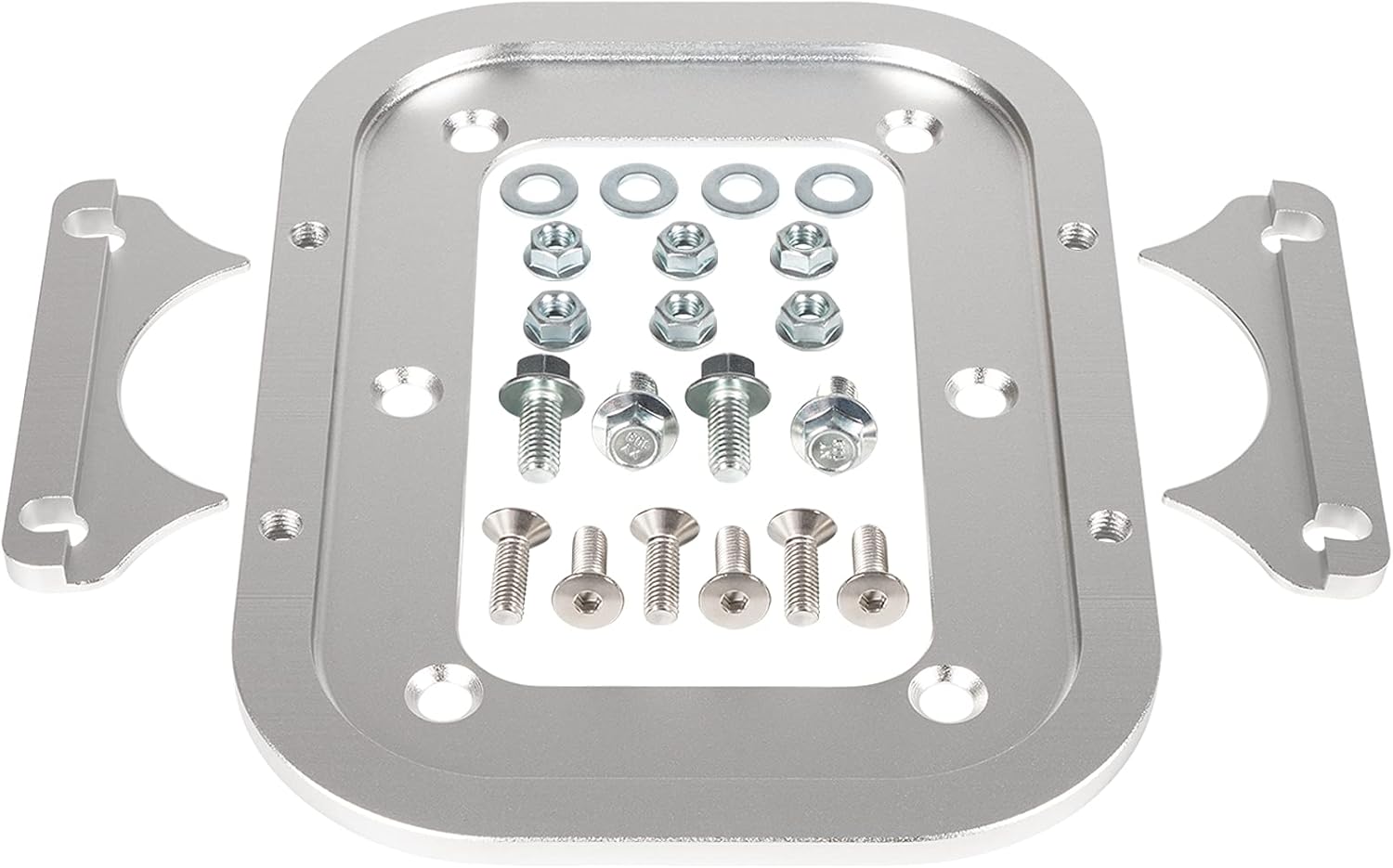 Billet Aluminum Battery Pallet Trunk Battery Hold Down Bracket Tray Pack of 2 D19901