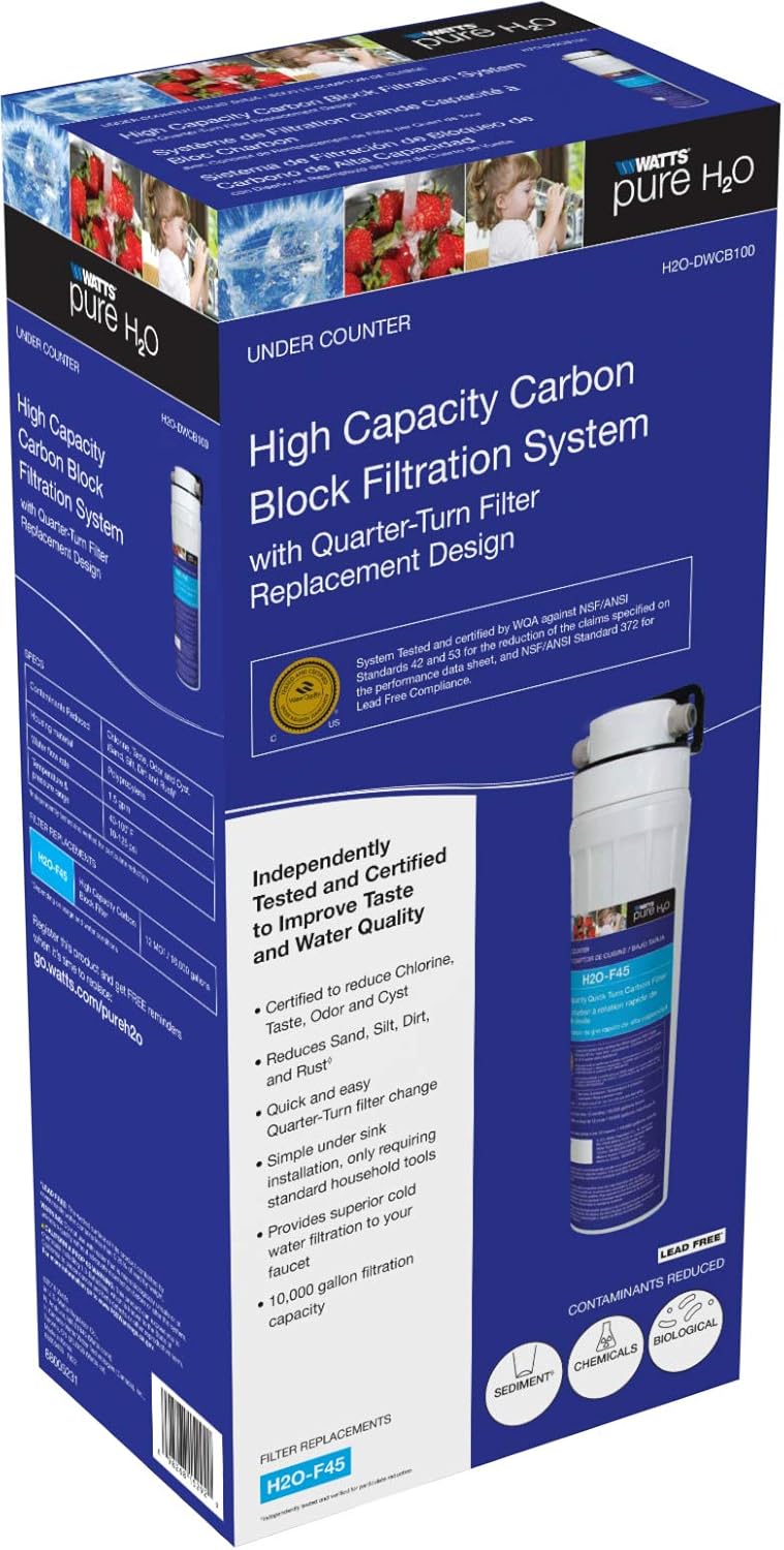 Pure H2O High Capacity Carbon Block Filtration System N537386