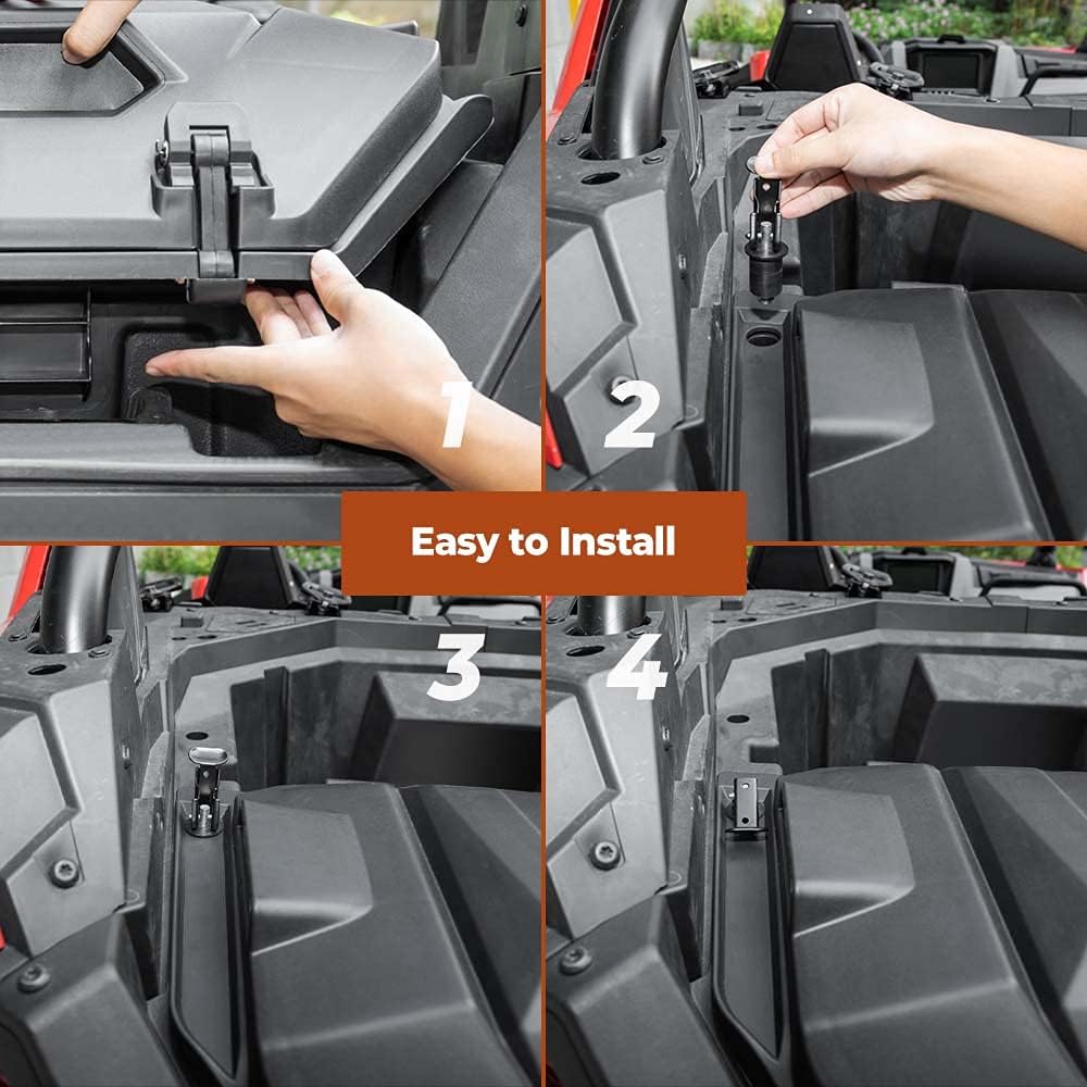 Upgraded Storage Rear Cargo Box with Two Lockable Latches Q9823