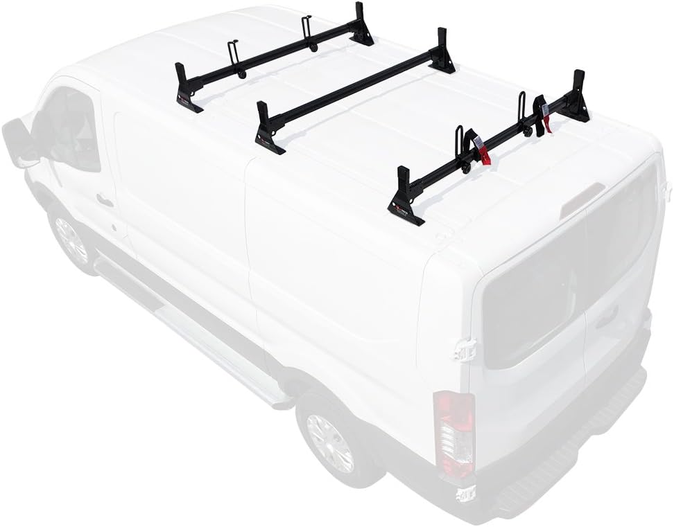 54" Steel Black Low Profile Roof Rack Bars J4997