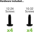 Black Server Cabinet Rack Mount Shelf Kit L3776