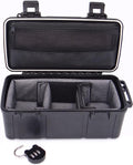 Black Storage Box with Easy Grip Handle ABS Plastic Pack of 2 X121260