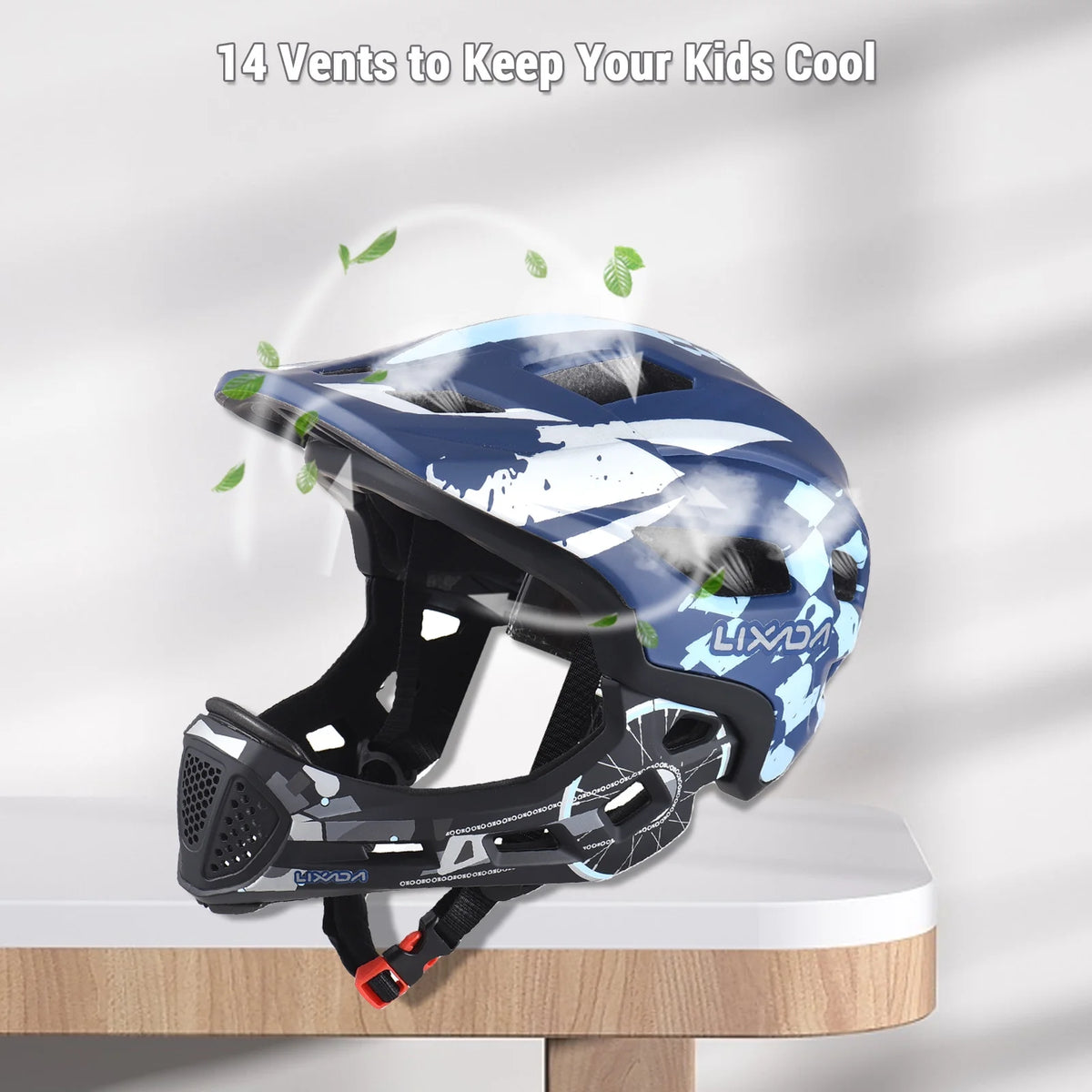 Kids Cycling Helmet Full Face with Detachable Visor Y4626