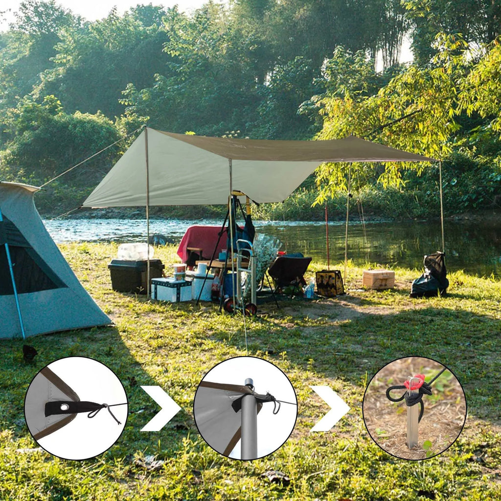 Waterproof Camping Tent Tarp with Carrying Bag E933