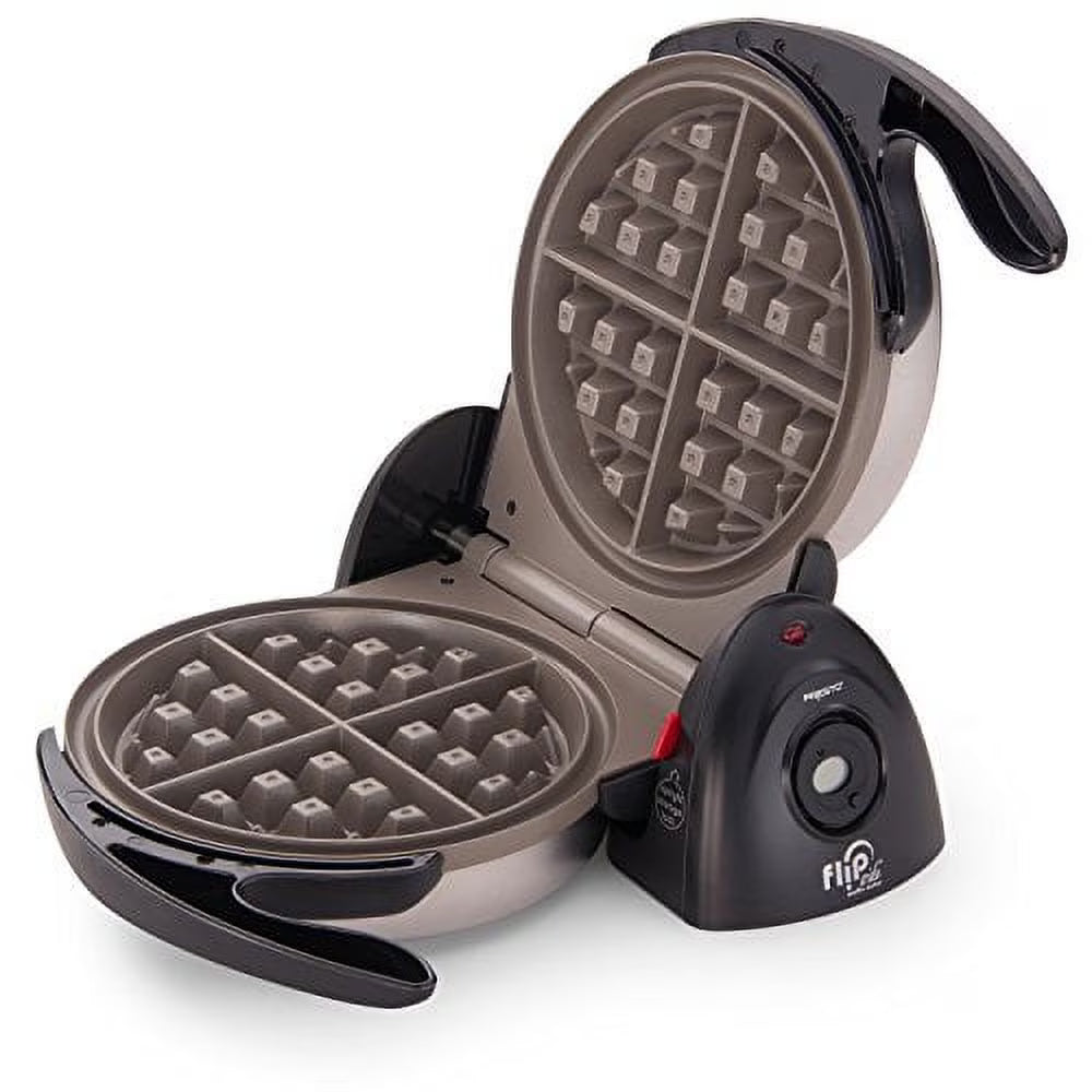 Black Ceramic Belgian Waffle Maker W675605