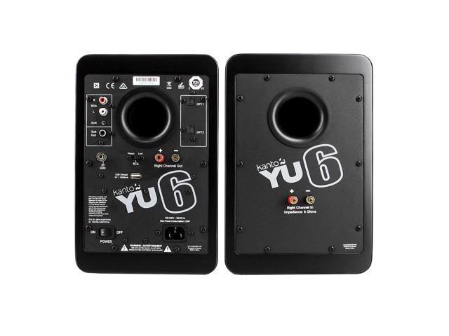 Matte Black Powered Speakers with Desktop Stand Kit E9002