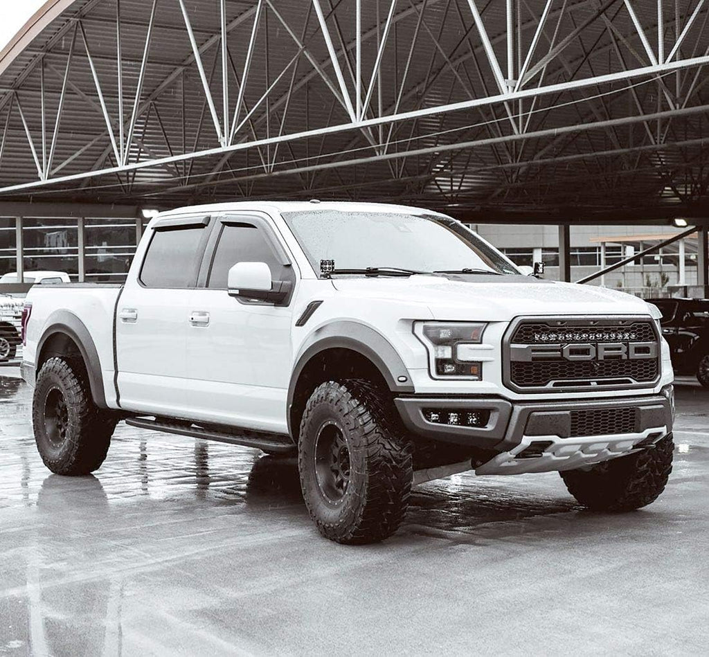 4 pcs Dark Smoke Rain Guards for Ford F150 SuperCrew A5725