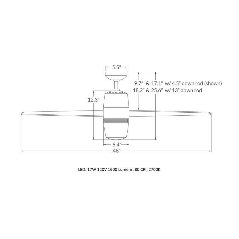 White LED Ceiling Fan P689829
