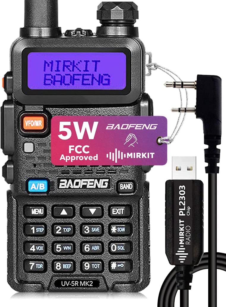 UV-5R MK2 5 Watt Dual Band Ham Radio Pack of 2 U859721